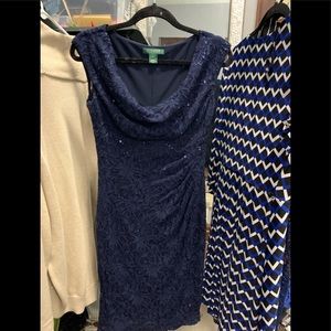 Ralph Lauren blue lacy dress